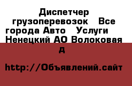 Диспетчер грузоперевозок - Все города Авто » Услуги   . Ненецкий АО,Волоковая д.